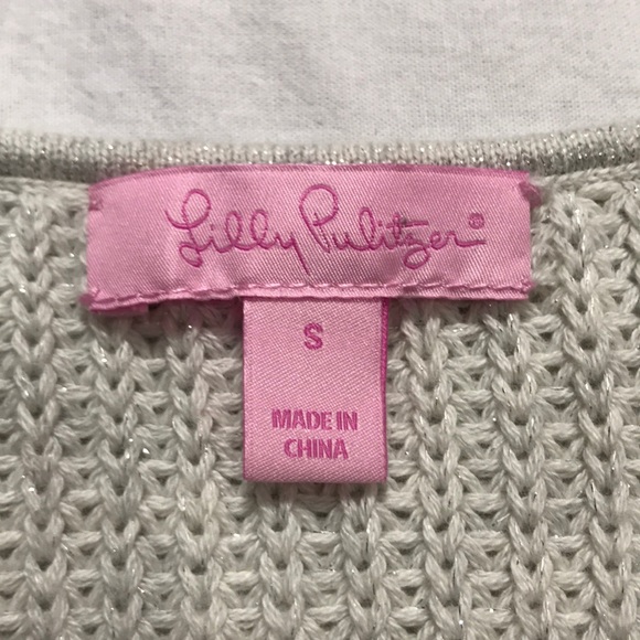 Lilly Pulitzer Jaya Metallic Sweater Top - Picture 5 of 8
